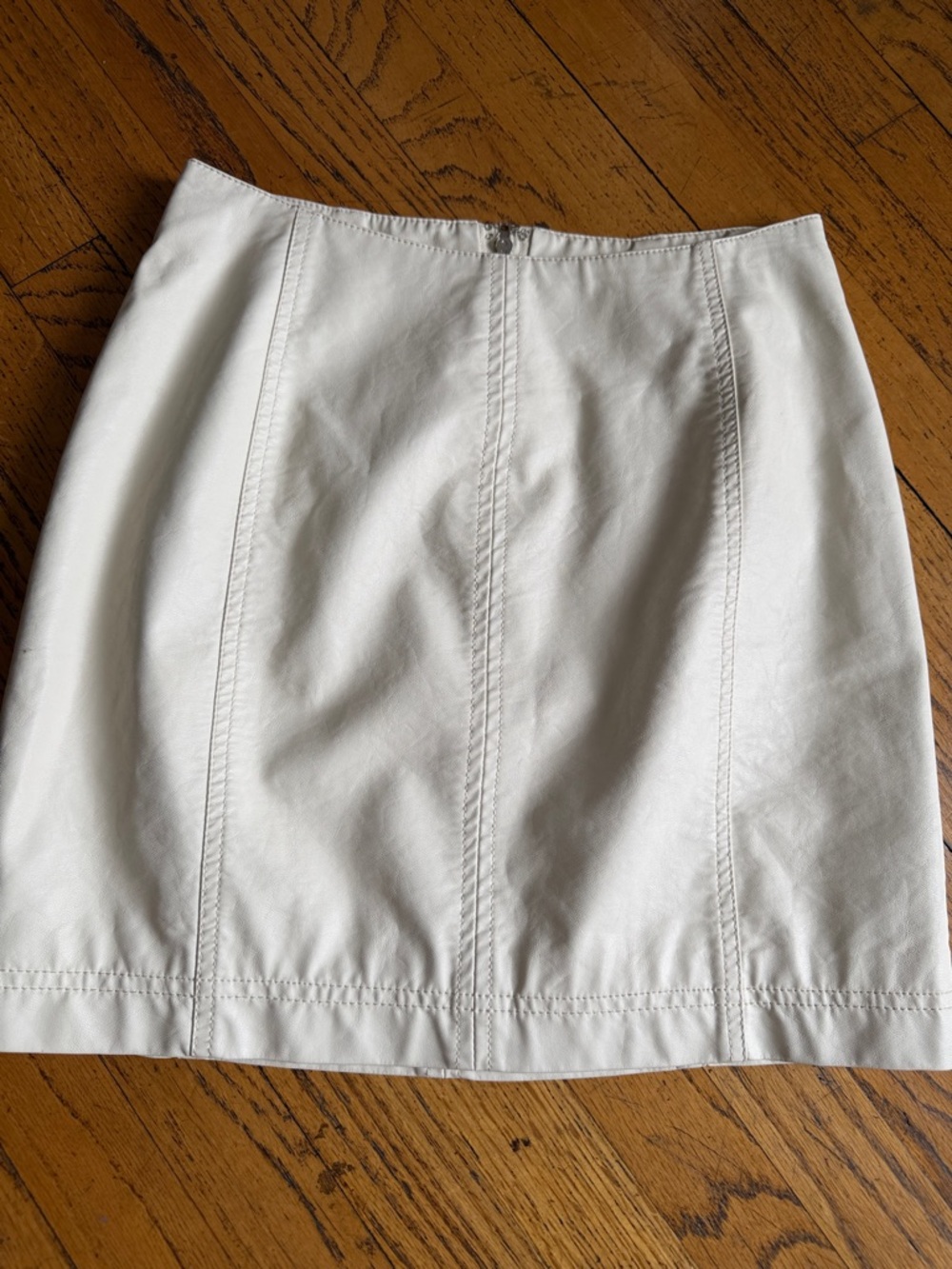 Free People White Panelled Mini Skirt